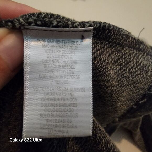 Wrangler Women's Fringe Wrap Lightweight Cardigan - Large - Gray Distressed Look - Picture 4 of 5